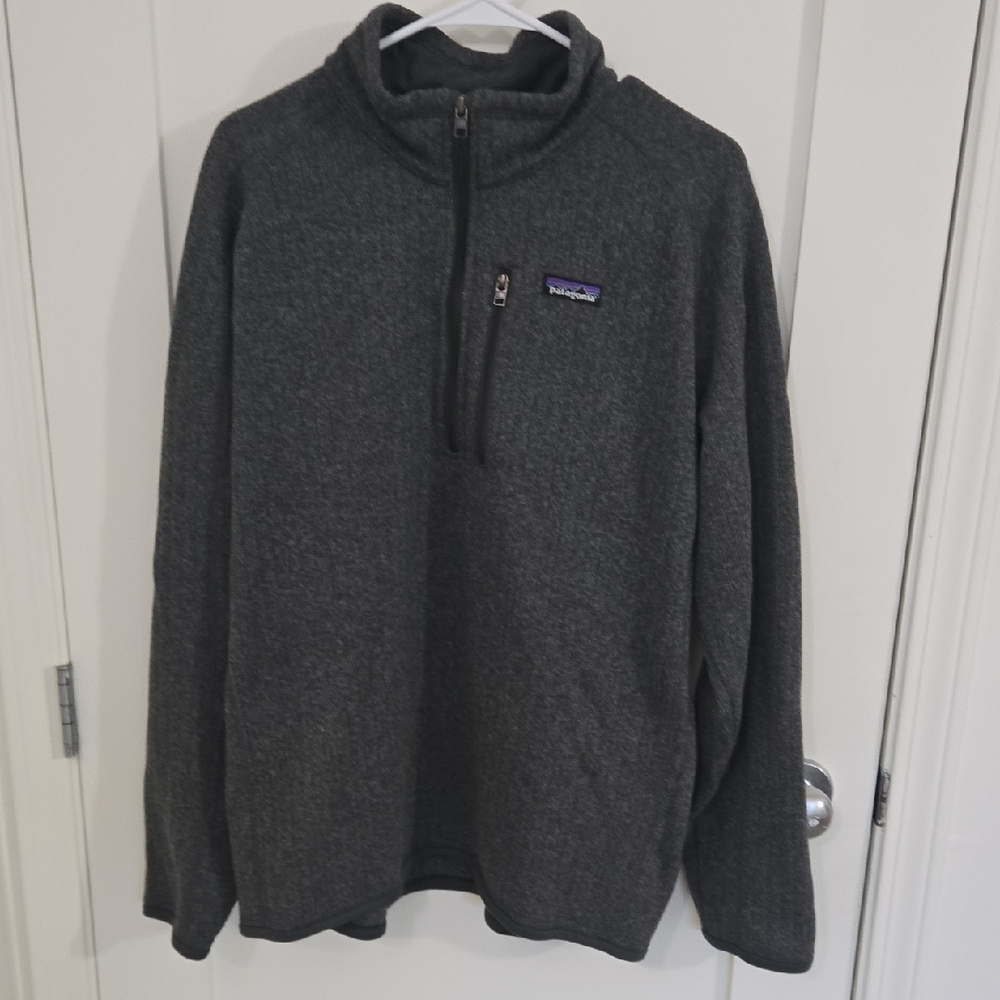 Men's Better Sweater Rib Knit 1/4-Zip. Like New Condition! Size Large!
